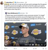 Reaction on JJ Redick's plans for Jarred Vanderbilt